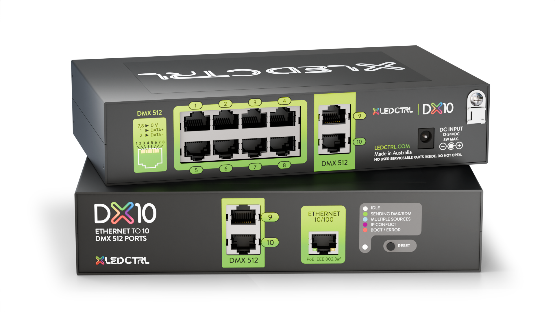 DX10 Ethernet to DMX/RDM Converter render