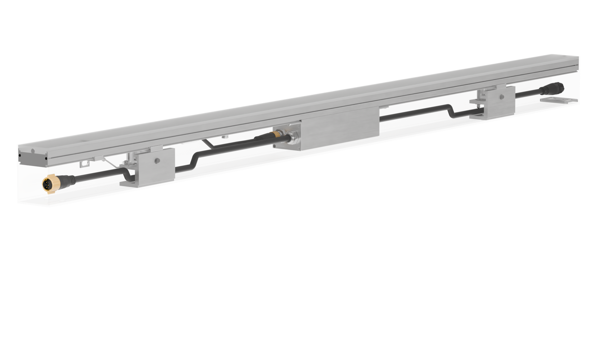 LXB linear pixel bar with built-in PSU and data booster